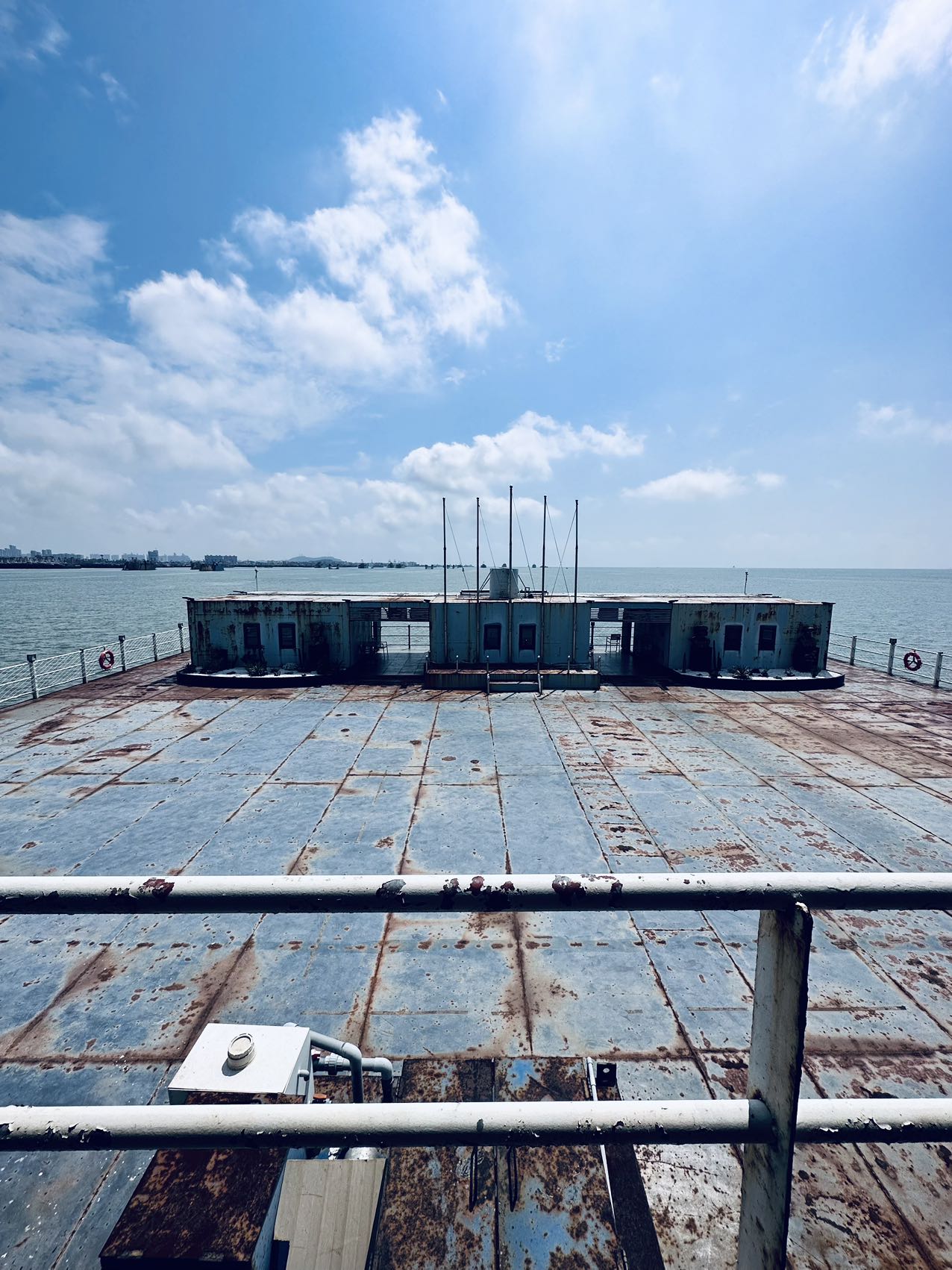北海海上平台鱼排实拍